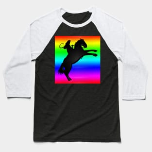 Western Era - Cowboy on Horseback 8 Baseball T-Shirt